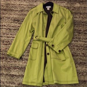 Green Central Falls Trench Coat
